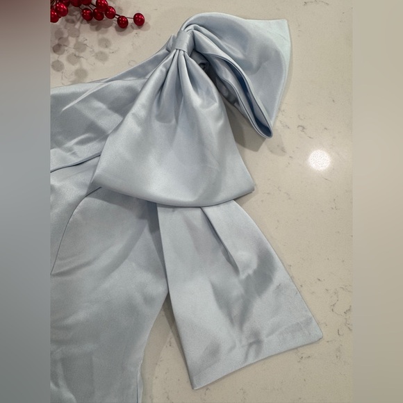 Missacc One-Shoulder Sky Blue Prom Dress - Picture 5 of 10